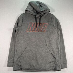 Nike Dri-Fit Hoodie Sweatshirt Mens Medium Gray Graphic‎ Sportswear Athleisure